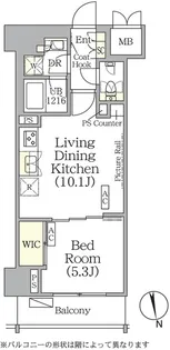 ザ・パークハビオ神楽坂レジデンスSOUTH【8階】の間取り