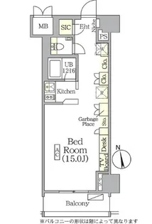 ザ・パークハビオ神楽坂レジデンスSOUTH【9階】の間取り