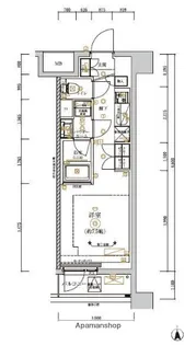 RELUXIA CITY 北新宿【702号室】の間取り