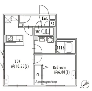 GRANPASEO下北沢【3階】の間取り