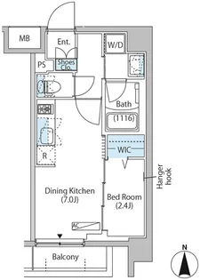 中野新橋レジデンス【4階】の間取り