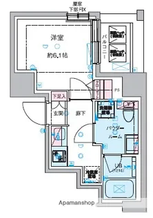 GENOVIA幡ヶ谷【9階】の間取り