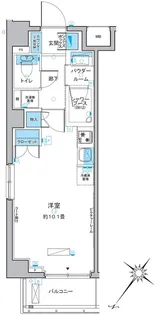 ルフォンプログレ中野富士見町【4階】の間取り