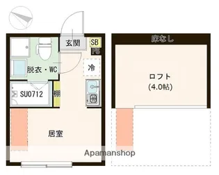 ハーモニーテラス白鷺Ⅱ【2階】の間取り