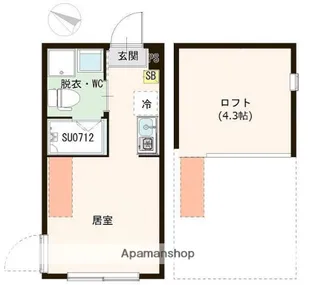 ハーモニーテラス白鷺Ⅱ【2階】の間取り