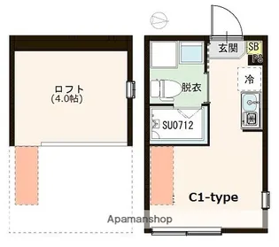 ハーモニーテラス春日町Ⅳ【101号室号室】の間取り