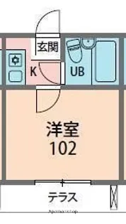 ポルシェ野方【1階】の間取り