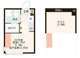 ハーモニーテラス関町Ⅱ【1階】の間取り