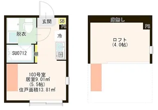 ハーモニーテラス関町北Ⅲ【1階】の間取り
