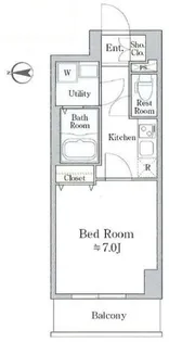 テラス阿佐ヶ谷【6階】の間取り