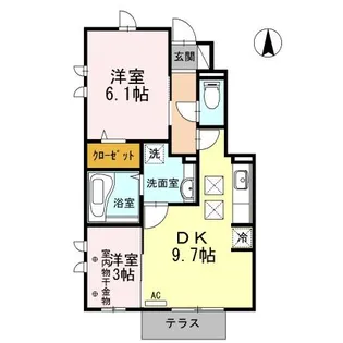 T’S SOUTH【1階】の間取り