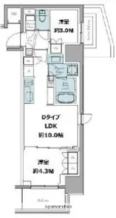 クレストコート東中野【4階】の間取り