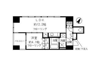 ルフィット神宮北参道【12階】の間取り