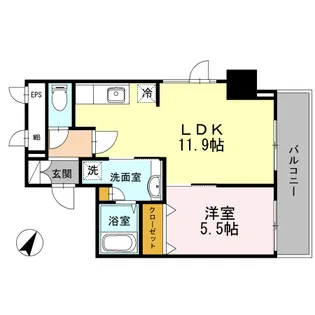 セルティスコート【5階】の間取り