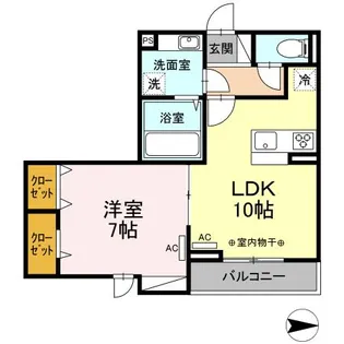 セジュール春日町2【2階】の間取り
