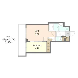 SーRESIDENCE高島平ASOLEA【2階】の間取り