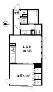 オモチ・デ・オーヤマ【4階】の間取り