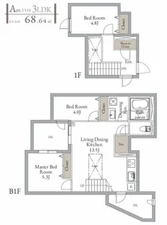 LIVEFLAT西荻窪【1階】の間取り