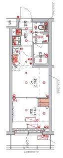 ハーモニーレジデンス新宿 THE NORTH【2階】の間取り