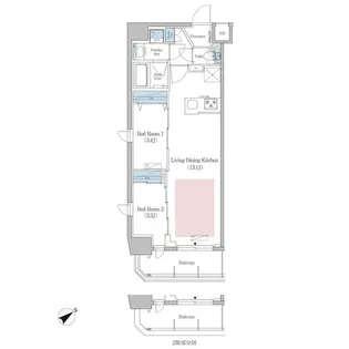 アーバネックス早稲田【8階】の間取り