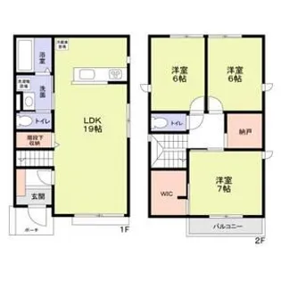 東京都新宿区市谷山伏町【一戸建】の間取り