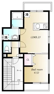 HIRUGI小竹向原【4階】の間取り