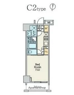 クレストコート中野富士見町【7階】の間取り