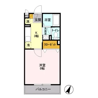 グランドゥール西巣鴨【2階】の間取り