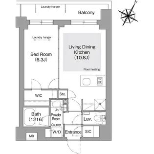 コンフォリア・リヴ文京護国寺【1階】の間取り
