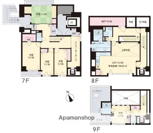 アーク阿佐ヶ谷(1丁目12−1)【7階】の間取り