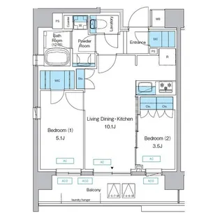 プレディアコート三軒茶屋【4階】の間取り