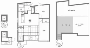 KAGURAZAKA TERRACE【4階】の間取り