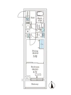 プラネソシエプラス桜台【2階】の間取り