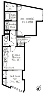 EDIT西池袋【1階】の間取り