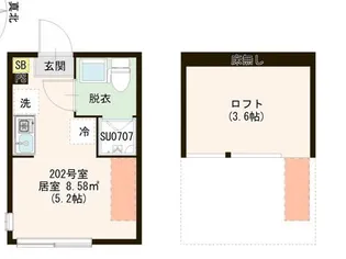 AVENIR 上石神井【2階】の間取り