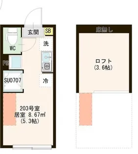 AVENIR 上石神井【2階】の間取り