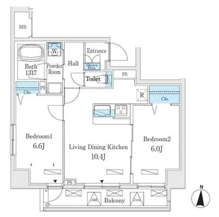 クラリティア板橋本町【5階】の間取り