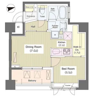 IーSUITE HIGASHINAKANO【2階】の間取り