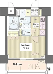 IーSUITE HIGASHINAKANO【10階】の間取り