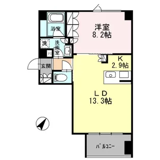パークフラッツ新宿イーストサイド【2階】の間取り