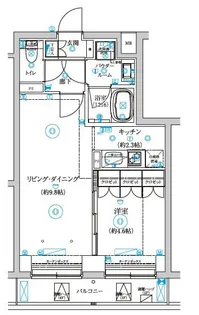 セジョリ中野富士見町【4階】の間取り