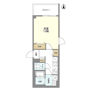 ウェルスクエア笹塚Ⅱ【4階】の間取り