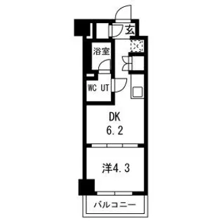 スパシエ幡ヶ谷【2階】の間取り