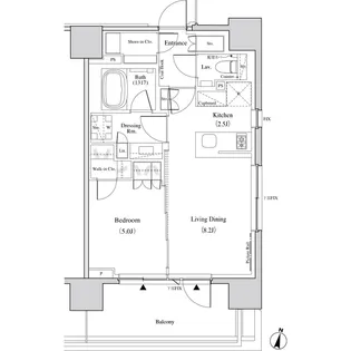 ザ・パークハビオ代々木【3階】の間取り
