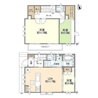 東京都練馬区大泉町4丁目【一戸建】の間取り