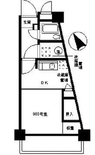 シャンボール北新宿【9階】の間取り