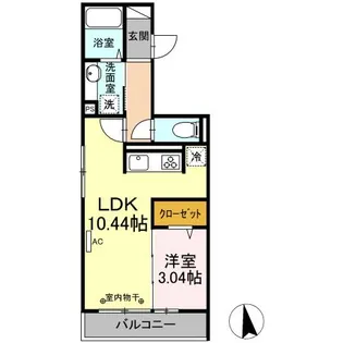 BLANCHENEIGE A棟【2階】の間取り