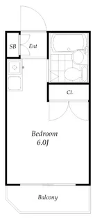 東京都板橋区若木2丁目【アパート】の間取り