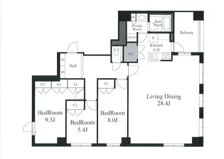 寿ビル【6階号室号室】の間取り