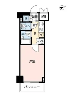 1Kの間取り画像